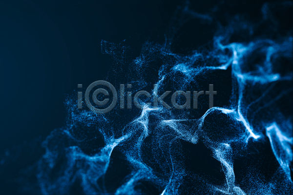 사람없음 3D JPG 포토 해외이미지 그래픽 그래픽백그라운드 빛 웨이브 입자 추상 파란색