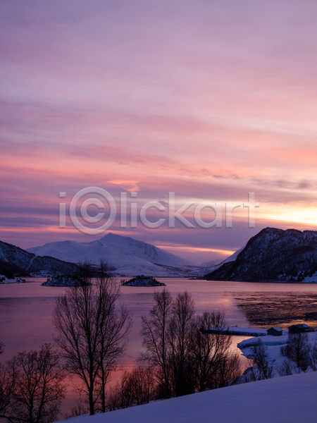 추위 사람없음 JPG 포토 해외이미지 노르웨이 대서양 물 새벽 스칸디나비아 얼음 오렌지 유럽 일몰 태양 풍경(경치)