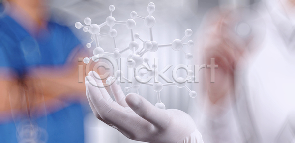 신체부위 3D JPG 디지털합성 편집이미지 해외이미지 DNA 들기 분자구조 블러 손 의사 의학