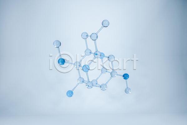 사람없음 3D JPG 포토 해외이미지 DNA 그래픽 기하학 백그라운드 생물학 선 연결 원자 원형 육각형 투명 파란색 화학