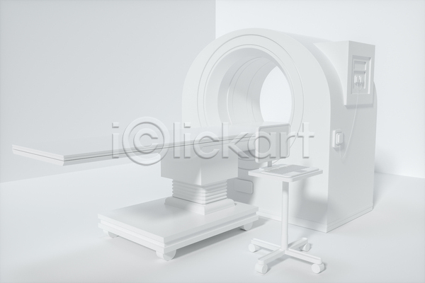 사람없음 3D JPG 해외이미지 CT촬영 의료기계 의학 흰색