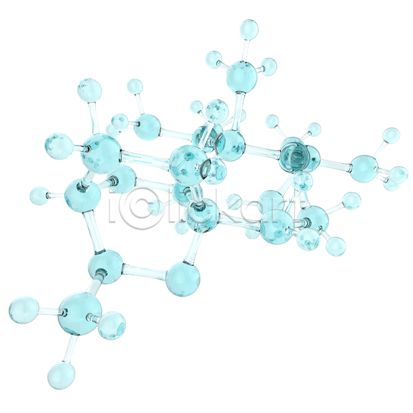 사람없음 3D JPG 디지털합성 편집이미지 해외이미지 그래픽 디지털 분자구조 원자 의학 파란색 흰배경