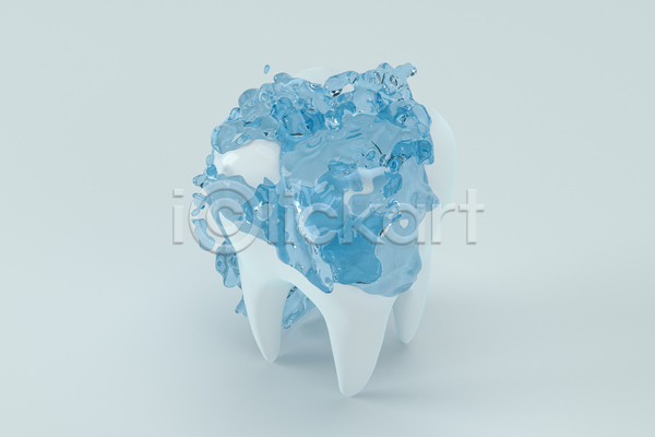 사람없음 3D JPG 해외이미지 물 양치 의학 치아 치아건강 치아관리 흰색