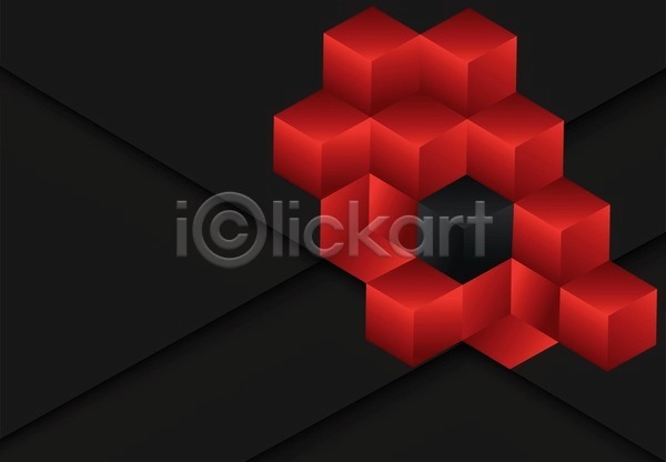 3D EPS 일러스트 템플릿 해외이미지 검은색 경사 그림자 백그라운드 빨간색 상자 선 신용카드 어둠 육각형 줄무늬 질감 추상 층 큐브 테마