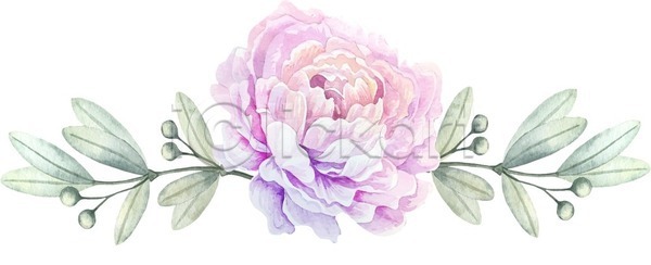 사람없음 EPS 일러스트 해외이미지 경사 그림 꽃 꽃다발 번짐 붓터치 수채화(물감) 식물 싱글 엄마 페인트붓