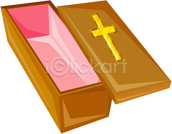 사람없음 EPS 아이콘 관 관(장례) 십자가 오브젝트 종교 종교용품 천주교 천주교용품