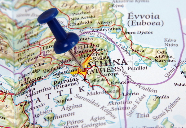 사람없음 JPG 포토 해외이미지 그리스 실내 아테네 압정 위치 지도
