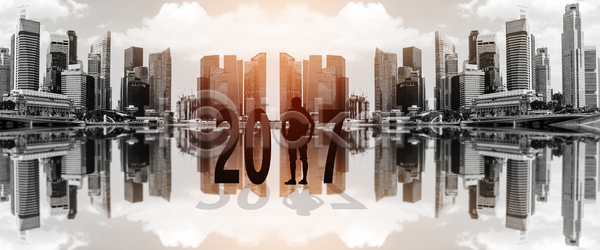 미래 새로움 성공 자유 축하 행복 남자 사람 사람없음 JPG 실루엣 포토 해외이미지 1월 2017년 계절 고층빌딩 구름 기념 꿈 달력 도시 도심 백그라운드 백패커 숫자 심볼 야외 연도 이벤트 일몰 점프 탑 태양 파노라마 하늘 해외포토 황혼 휴가