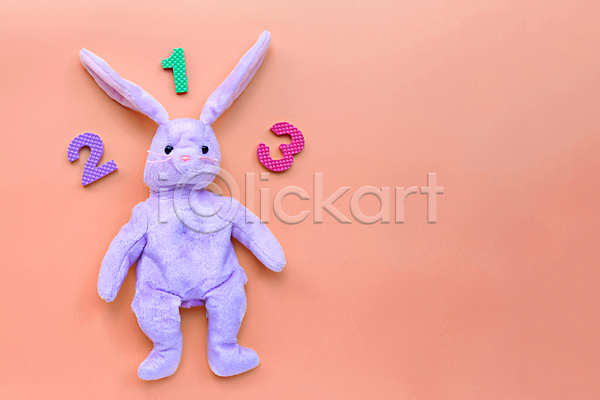 사람없음 JPG 포토 해외이미지 봉제인형 숫자 장난감 토끼인형