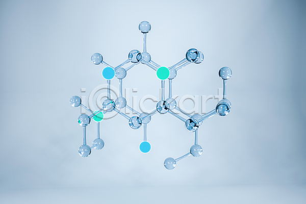 사람없음 3D JPG 포토 해외이미지 DNA 그래픽 기하학 백그라운드 생물학 선 연결 원자 원형 육각형 하늘색 화학