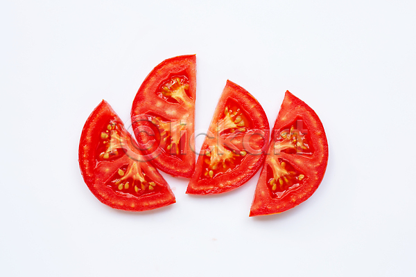 사람없음 JPG 포토 해외이미지 단면 방울토마토 실내 토마토 흰배경