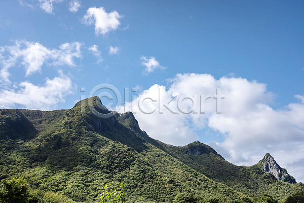 사람없음 JPG 포토 구름(자연) 나리분지 산 산등성이 야외 울릉도 자연 주간 풍경(경치) 하늘