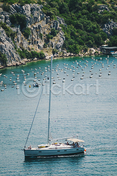 사람없음 JPG 포토 배(교통) 쉬베니크 야외 여행 유럽풍경 주간 크로아티아 풍경(경치) 해외풍경 휴양지
