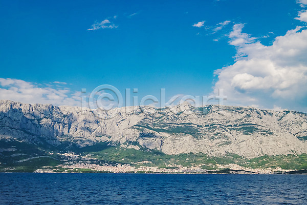 사람없음 JPG 포토 구름(자연) 산 야외 여행 유럽풍경 절벽 주간 크로아티아 풍경(경치) 하늘 해외풍경