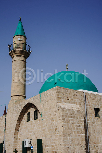 사람없음 JPG 포토 해외이미지 건물 건축양식 도시 모스크 숭배 신성 영혼 옛날 이스라엘 이슬람교 종교 중동 지중해 타운 탑 파란색