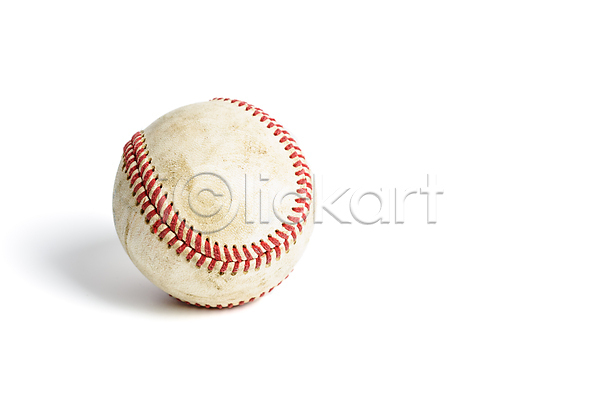 사람없음 JPG 포토 해외이미지 야구 야구공 한개 흰배경