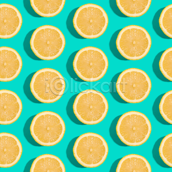 사람없음 JPG 포토 해외이미지 그림자 노란색 단면 레몬 민트색 백그라운드 패턴 패턴백그라운드