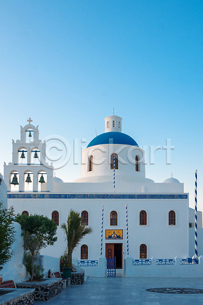사람없음 JPG 포토 해외이미지 교회 그리스 산토리니 여름(계절) 여행 유럽 파란색 풍경(경치) 휴양지