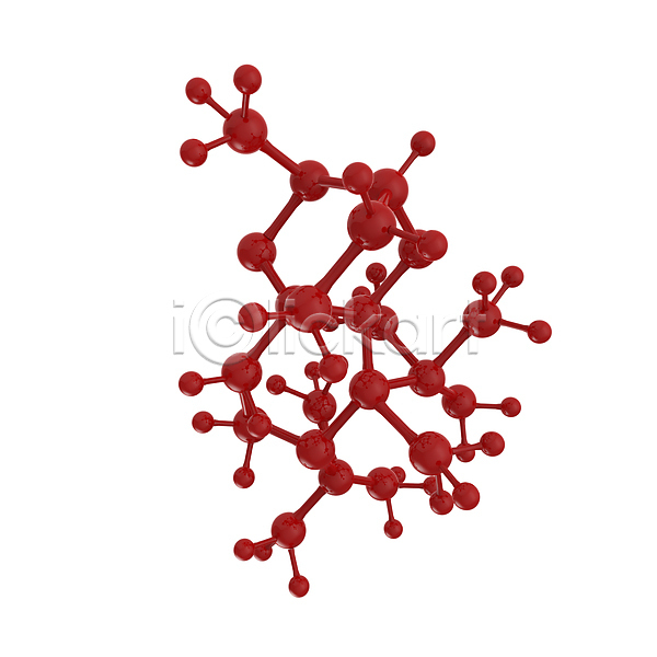 사람없음 3D JPG 디지털합성 편집이미지 해외이미지 디지털 분자구조 빨간색 원자 의학