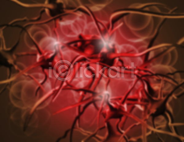 사람없음 3D JPG 디지털합성 포토 해외이미지 갈색 빨간색 세포 암 의학 종양 질병