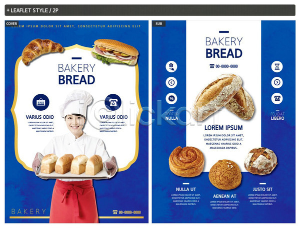 30대 사람 성인 성인여자한명만 여자 한국인 한명 INDD ZIP 인디자인 전단템플릿 템플릿 들기 리플렛 미소(표정) 빵 빵집 상반신 샌드위치 응시 전단 제과제빵 제빵 제빵사 쿠폰 파란색 포스터 호밀빵