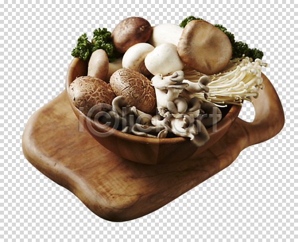 사람없음 PNG 편집이미지 나무도마 느타리버섯 바구니 버섯 새송이버섯 양송이 음식 팽이버섯 편집소스 표고버섯