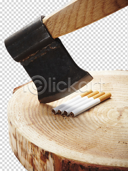 사람없음 PNG 편집이미지 금연 나무밑둥 담배 도끼 오브젝트 자르기 캠페인 편집소스
