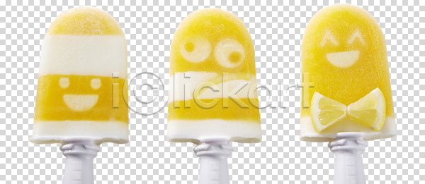 시원함 즐거움 사람없음 PNG 편집이미지 나비넥타이 노란색 막대아이스크림 미소(표정) 아이스바 아이스크림 여름(계절) 오브젝트 편집소스
