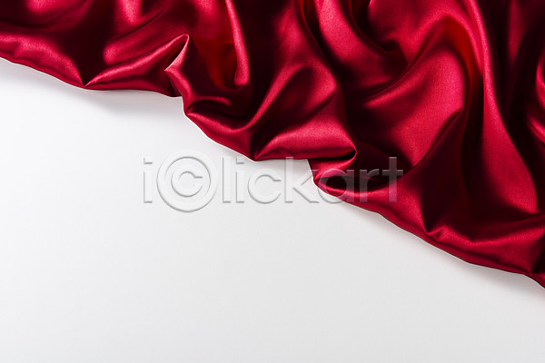 사람없음 JPG 근접촬영 포토 백그라운드 빨간색 스튜디오촬영 실내 실크 오브젝트 재료 주름 질감 카피스페이스 흰배경