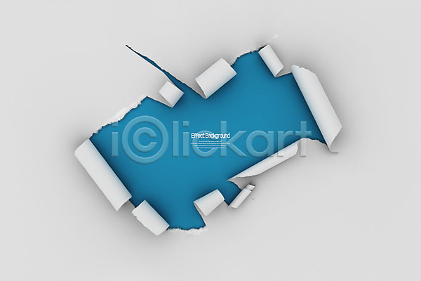사람없음 3D PSD 디지털합성 편집이미지 3D소스 말린(둥글게) 백그라운드 종이 질감 찢어짐 카피스페이스 파란색 편집소스