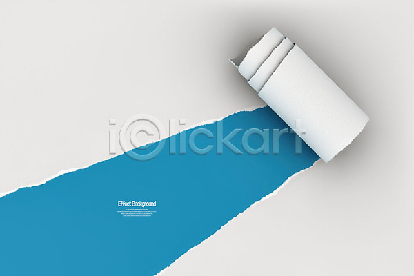 사람없음 3D PSD 디지털합성 편집이미지 3D소스 말린(둥글게) 백그라운드 종이 질감 찢어짐 카피스페이스 파란색 편집소스
