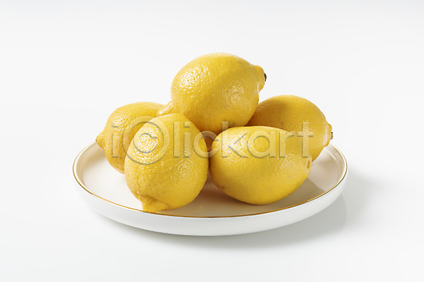 신선 사람없음 JPG 포토 건강식 그릇 노란색 누끼 다이어트 레몬 스튜디오촬영 식재료 실내 여러개 오브젝트 유기농 접시 채식 흰배경