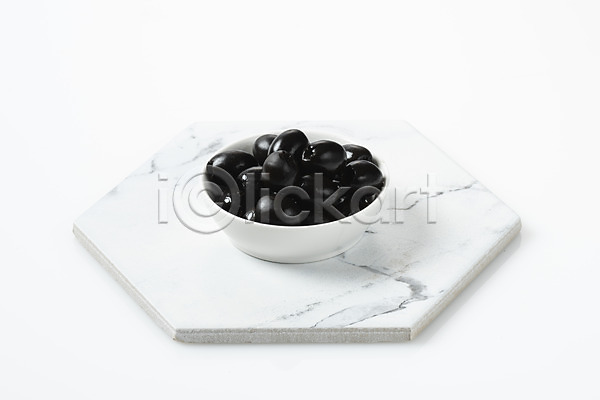 신선 사람없음 JPG 포토 건강식 검은색 그릇 누끼 다이어트 스튜디오촬영 식재료 실내 여러개 오브젝트 올리브 유기농 채식 흰배경