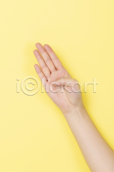 복지 소통 30대 사람 신체부위 JPG 포토 4 노란배경 누끼 손짓 수어(수화언어) 숫자 스튜디오촬영 실내 의사소통 지문자 청각장애인 커뮤니케이션