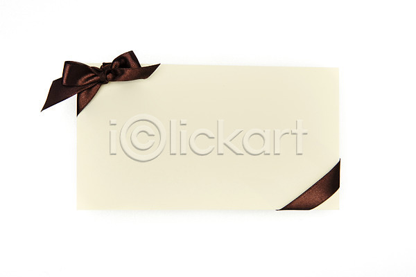 사람없음 JPG 포토 하이앵글 갈색 끈 리본 봉투 상품권 스튜디오촬영 실내 오브젝트 플랫레이 흰배경