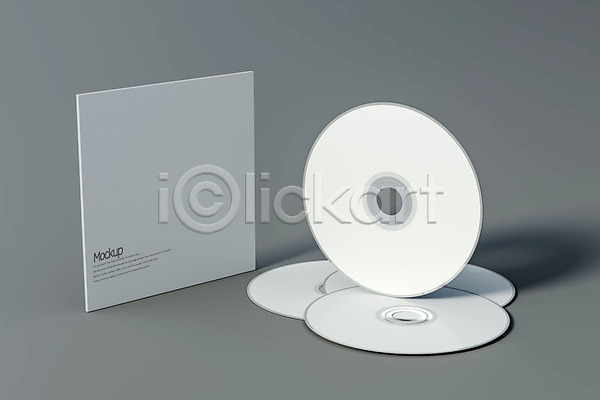 사람없음 3D PSD 디지털합성 편집이미지 3D소스 CD CD케이스 겹침 목업 여러장 회색배경