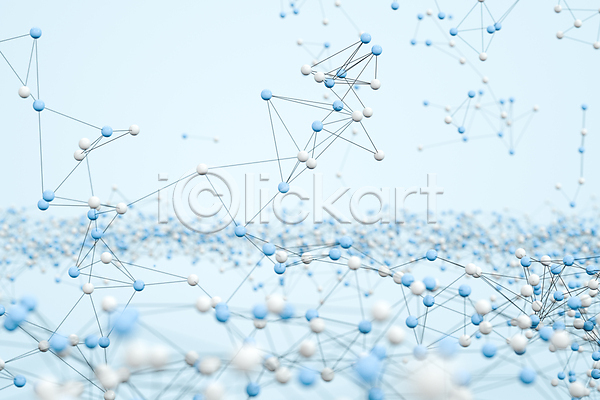 복잡 사람없음 3D JPG 포토 해외이미지 DNA 그래픽 기하학 백그라운드 블러 생물학 선 연결 원자 원형 하늘색 화학