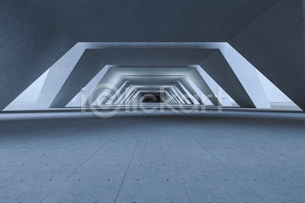 사람없음 3D JPG 포토 해외이미지 공간 그림자 내부 비어있는 빛 실내 어둠 터널 헥사곤 회색
