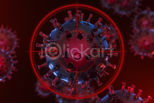 목표 사람없음 3D JPG 해외이미지 델타변이바이러스 바이러스 빨간색 세포 오미크론 의학 전염병 조준 코로나바이러스 코로나바이러스감염증19