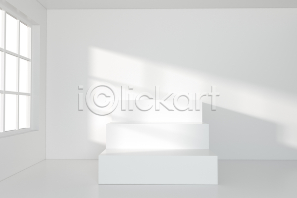 사람없음 3D JPG 포토 해외이미지 계단 공간 그림자 내부 비어있는 빛 창문 흰색
