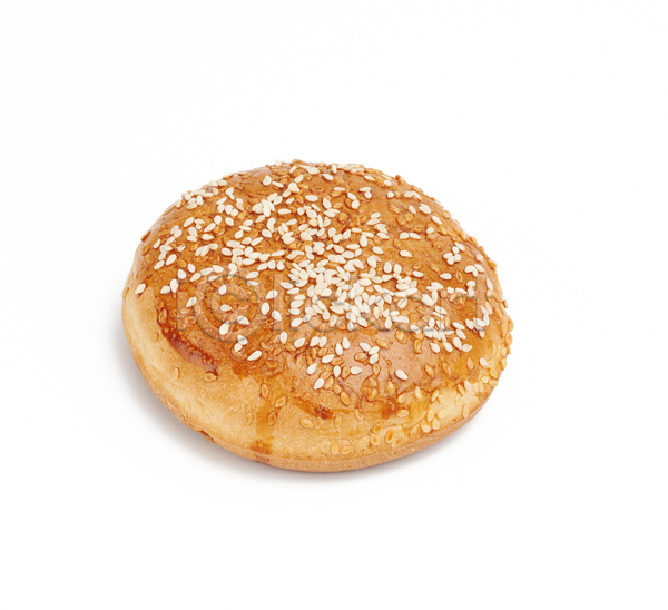 사람없음 JPG 포토 해외이미지 실내 재료 참깨번 햄버거 햄버거빵 흰배경