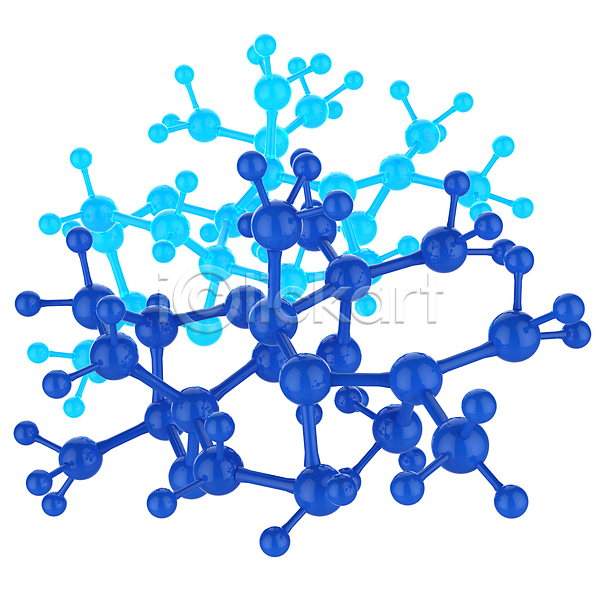사람없음 3D JPG 디지털합성 편집이미지 해외이미지 그래픽 디지털 분자구조 원자 의학 파란색 흰배경