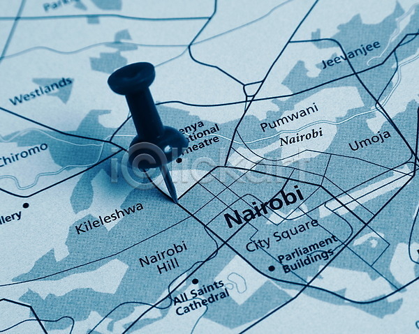 사람없음 JPG 포토 해외이미지 실내 압정 위치 지도 케냐
