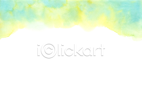 사람없음 JPG 일러스트 포토 해외이미지 노란색 물감 백그라운드 번짐 붓터치 수채화(물감) 초록색 파란색