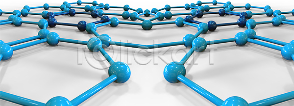 사람없음 3D JPG 포토 해외이미지 DNA 그래픽 기하학 백그라운드 생물학 선 연결 원자 원형 육각형 하늘색 화학
