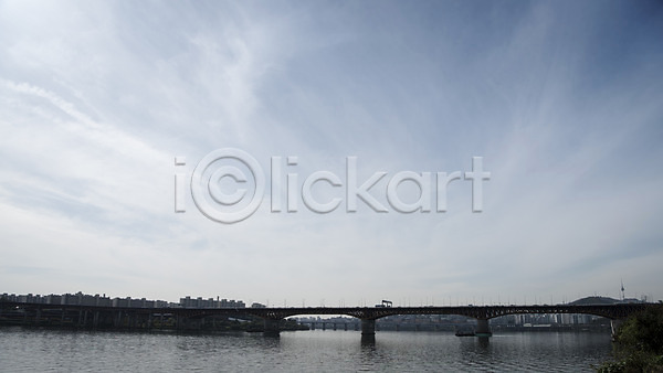사람없음 JPG 포토 강가 구름(자연) 도시 도시풍경 서울 성수대교 야외 주간 하늘 한강 한국