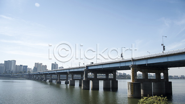 사람없음 JPG 포토 강가 도시 도시풍경 빌딩 서울 야외 영동대교 주간 하늘 한강 한국