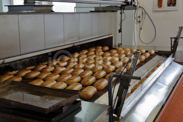 이동 사람없음 JPG 포토 해외이미지 공장 기계 빵 실내 운반 일렬