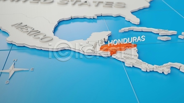 사람없음 3D JPG 일러스트 포토 해외이미지 디자인 미국 빨간색 세계 심플 여행 온두라스 전략 지도 지도책 지리 카피스페이스 컨셉 흰색