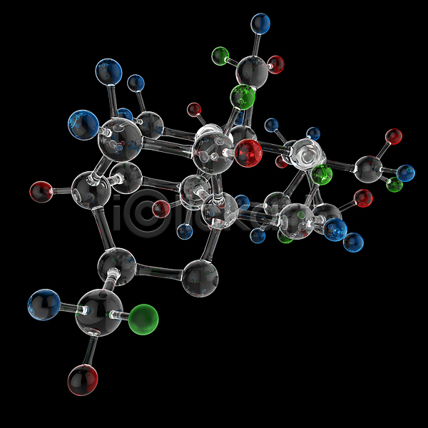 사람없음 3D JPG 디지털합성 편집이미지 해외이미지 검은배경 그래픽 디지털 분자구조 원자 의학